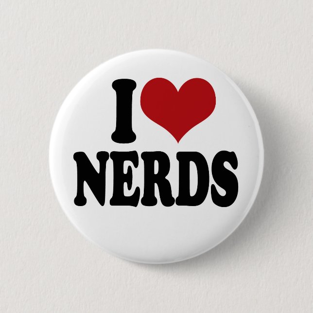 I Love nerds 2 Inch Round Button (Front)