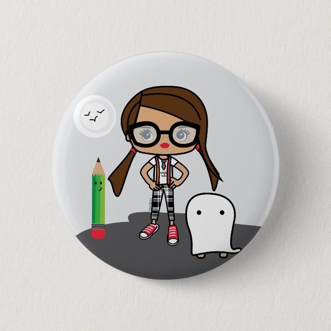 I Love Nerds Button (Front)