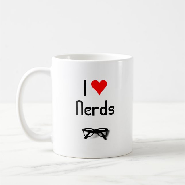 I Love Nerds Mug (Left)