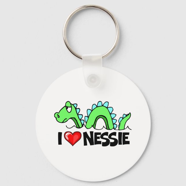I Love Nessie Keychain (Front)