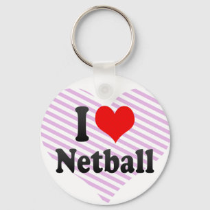I love Netball Keychain