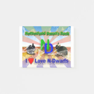 I love Netherland Dwarf Bunnies Post-it Notes