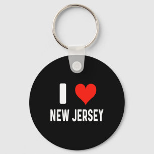 I Love New Jersey - Heart - Travel Vacation Souven Keychain
