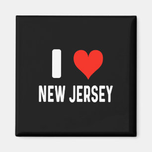 I Love New Jersey - Heart - Travel Vacation Souven Magnet