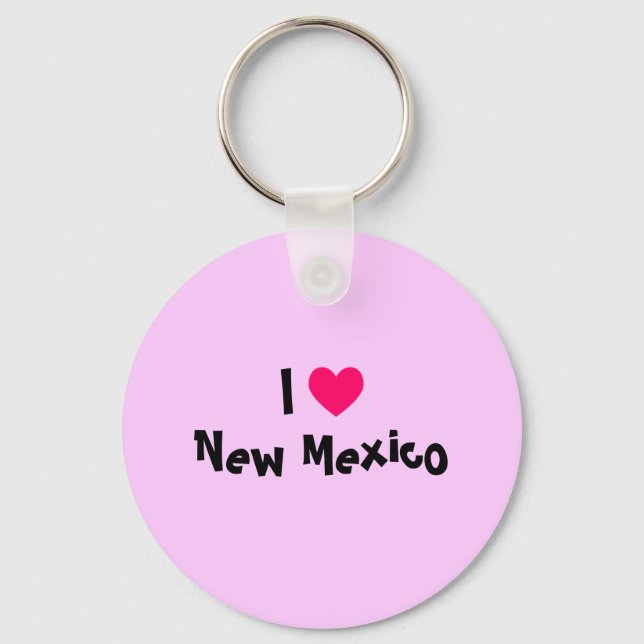 I Love New Mexico Keychain (Front)