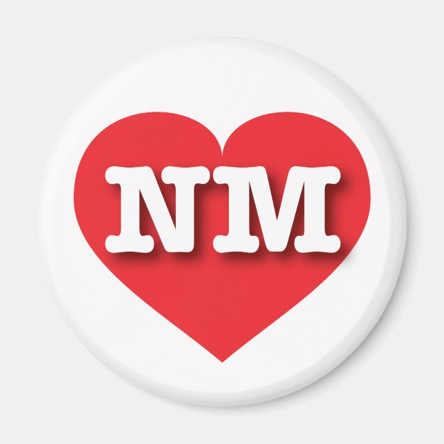 I love New Mexico - NM red heart Magnet (Front)