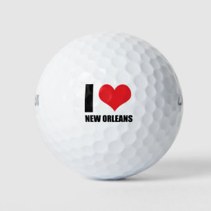 I love New Orleans Golf Balls