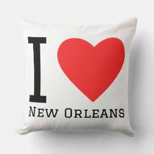 I love New Orleans  Throw Pillow