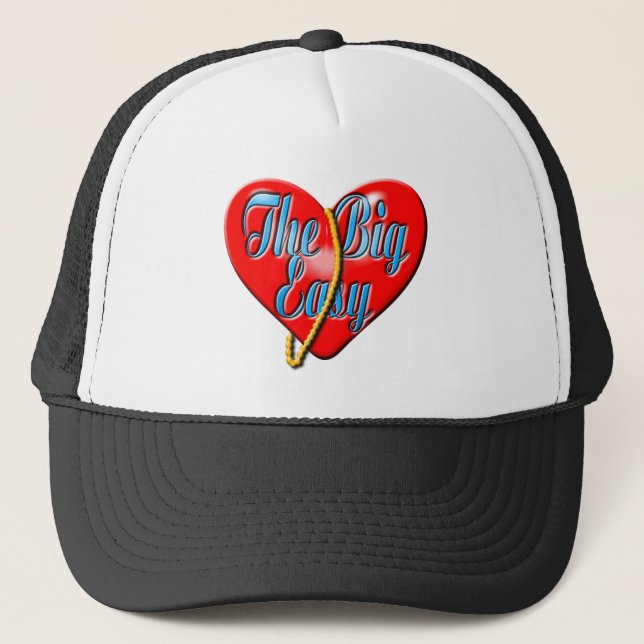 I Love New Orleans Trucker Hat (Front)