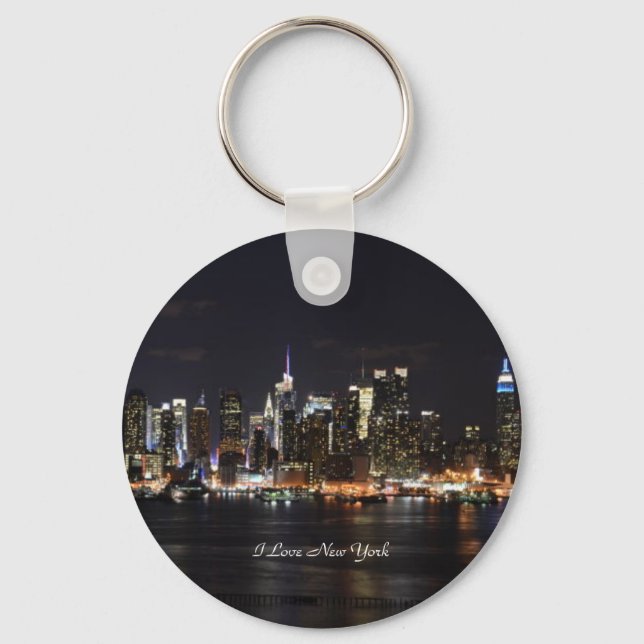 I Love New York, Bright Lights, City Lights Keychain (Front)