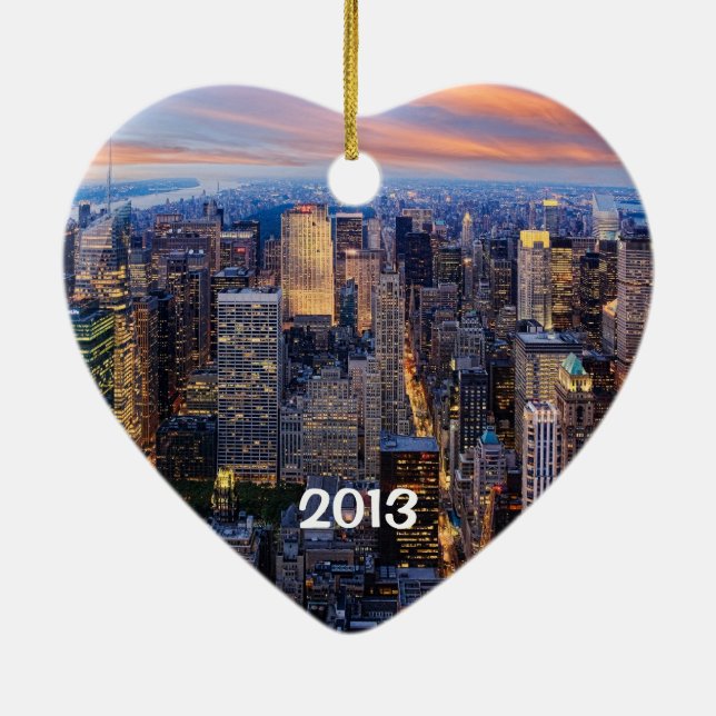 I Love New York City, Ceramic Ornament (Back)