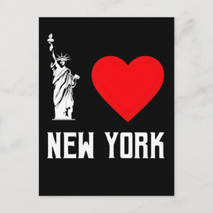I Love New York Heart T‑Shirt Design Holiday Postcard