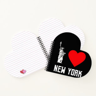 I Love New York Heart T‑Shirt Design Notebook