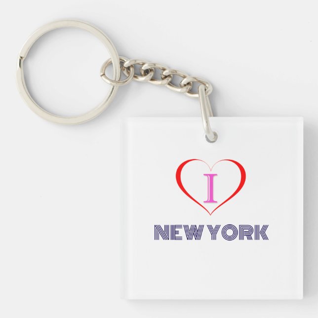 I Love New York Keychain (Front)