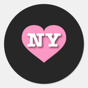 I Love New York Ny Nk Heart _1  Classic Round Sticker