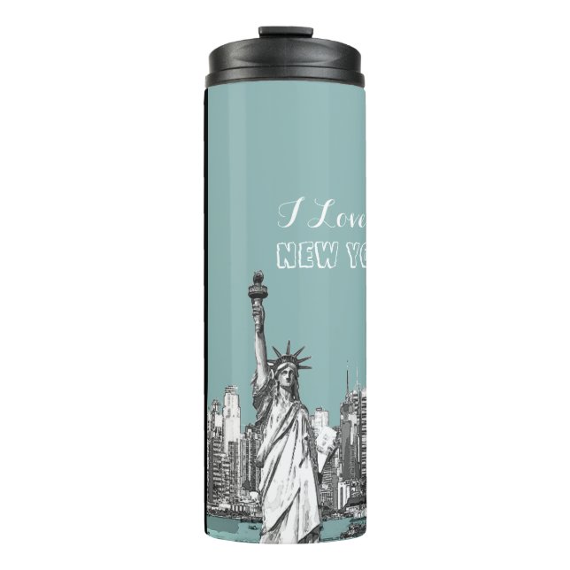 I Love New York Personalized Thermal Tumbler (Front)