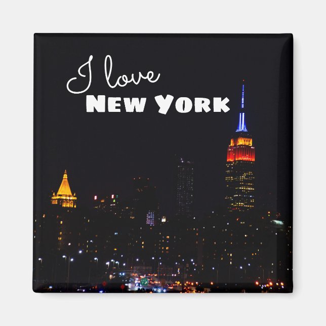 I Love New York Refrigerator Magnet (Devant)