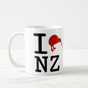 I Love New Zealand Coffee Mug