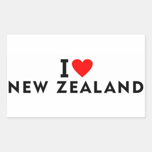I love New Zealand country like heart travel touri Sticker