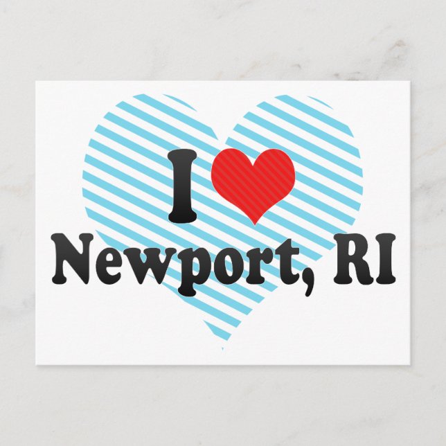 I Love Newport, RI Postcard (Front)