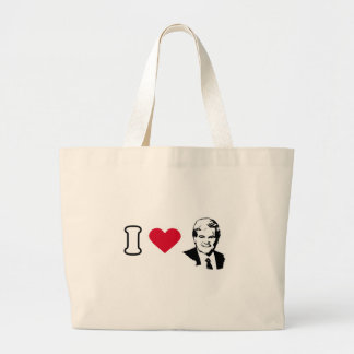 I Love Newt Gingrich Large Tote Bag