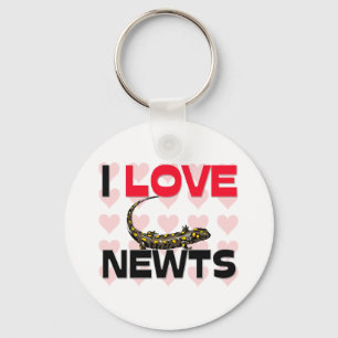 I Love Newts Keychain