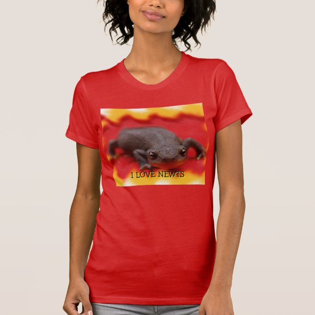 I Love Newts T-Shirt (Front)