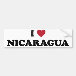 I Love Nicaragua Bumper Sticker