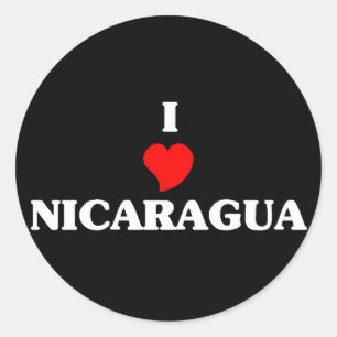 I Love Nicaragua Classic Round Sticker