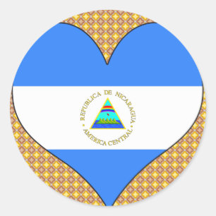I Love Nicaragua Classic Round Sticker