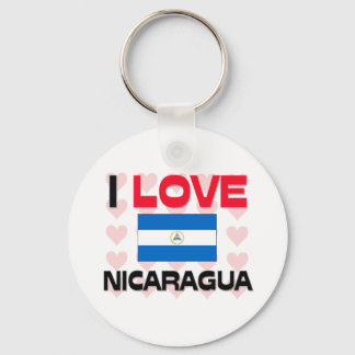I Love Nicaragua Keychain