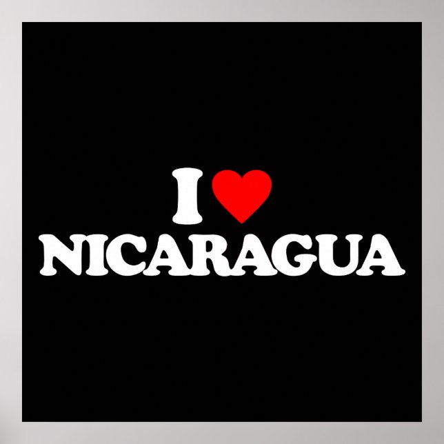 I LOVE NICARAGUA POSTER (Front)