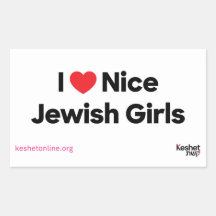 I Love Nice Jewish Girls Sticker Sheet