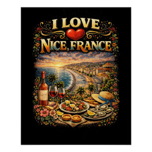 I Love Nice Poster