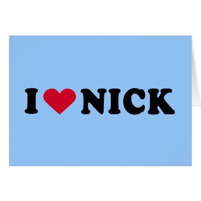 I LOVE NICK (Front Horizontal)