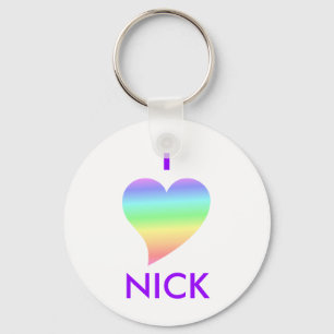 I Love Nick Keychain