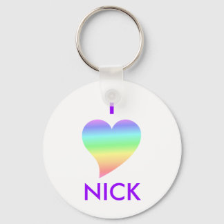 I Love Nick Keychain