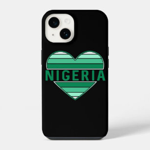 I Love Nigeria, Nigerian Heart iPhone 14 Case