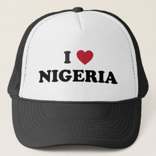 I Love Nigeria Trucker Hat