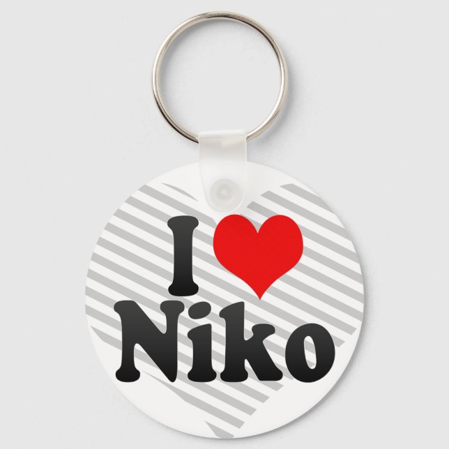 I love Niko Keychain (Front)