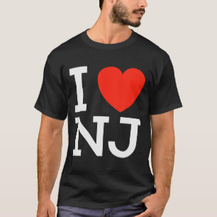 I Love Nj - Heart T Shirt For New Jersey Lovers 