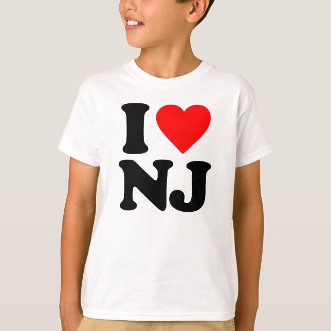 I LOVE NJ T-Shirt (Front)