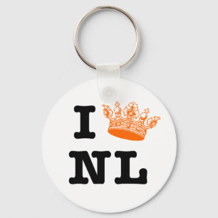I love NL I crown NL Keychain