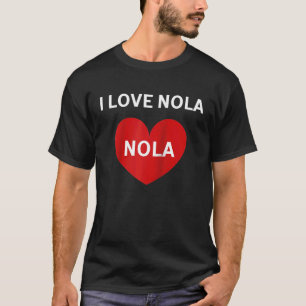 I Love NOLA Heart New Orleans Raglan T-Shirt