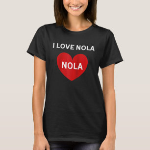 I Love NOLA Heart New Orleans Raglan T-Shirt