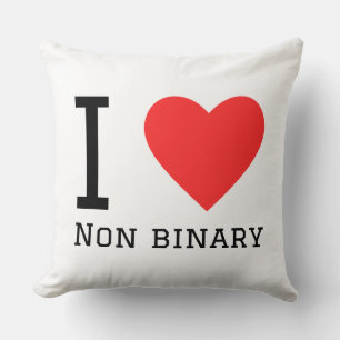 I love non binary throw pillow