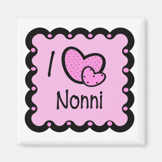 I Love Nonni Cute T-Shirt Magnet