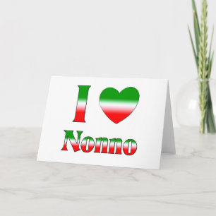 I love nonno holiday card