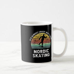 I Love Nordic Skating Ice Sports Lover Best Holida Coffee Mug