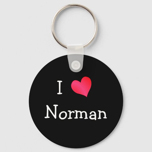 I Love Norman Keychain (Front)